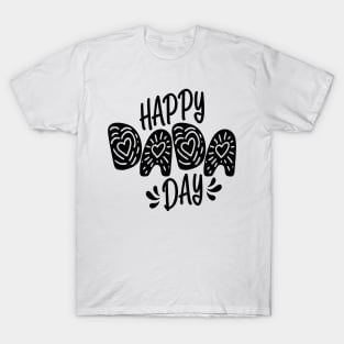 Happy Dada Day Happy Father's Day Typography T-Shirt